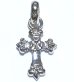 画像3: 1/16  Long 4 Heart Crown Cross With H.W.O Pendant [Platinum finish]