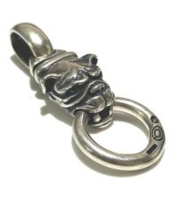 Large Old Bulldog Pendant W/O Spike