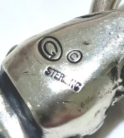 画像12: Large Old Bulldog Pendant W/O Spike