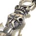 画像6: Half Triple Skull Dagger With Crown Round Bottom Pendant