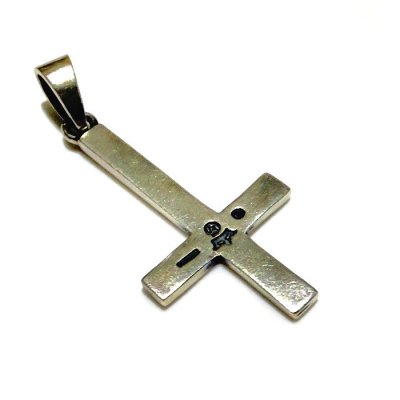 画像2: G&Crown Plain Petro Cross Pendant