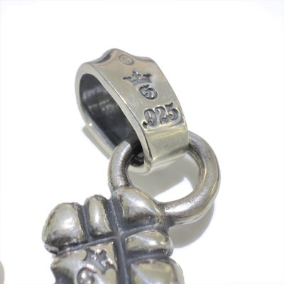 画像8: Quarter Gothic Cross With Chevron Bail Pendant