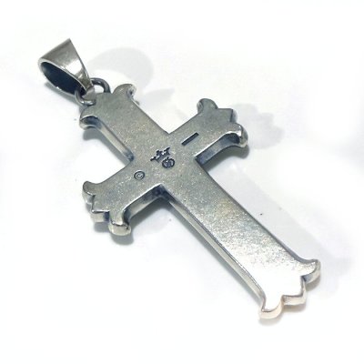 画像8: Raised G & Crown Constantin Long Cross Pendant
