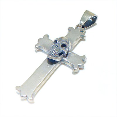 画像6: Skull On Constantin Long Cross Pendant 