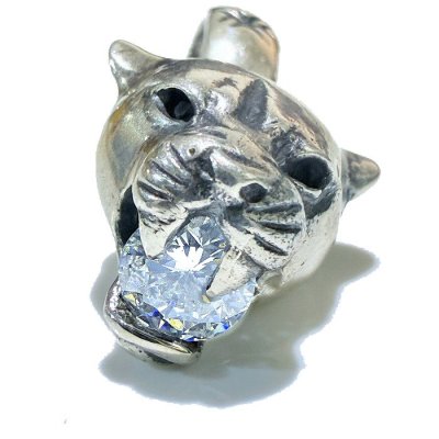 画像6: Panther With Super CZ Diamond Pendant