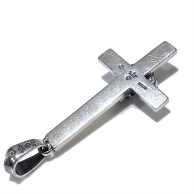 画像2: 1/8 Crown Skull On Plain Petro Cross Pendant