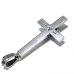 画像2: 1/8 Crown Skull On Plain Petro Cross Pendant (2)