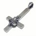 画像1: 1/8 Crown Skull On Plain Petro Cross Pendant (1)