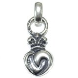 Crown Heart Wave Pendant (Round)