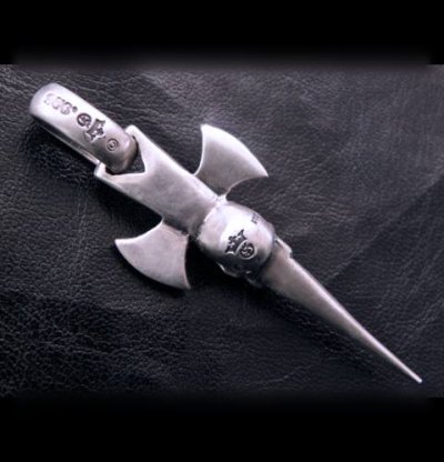 画像4: Single Skull Dagger Round Bottom Pendant