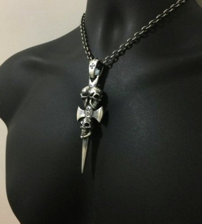 画像11: Triple Skull Dagger Pendant