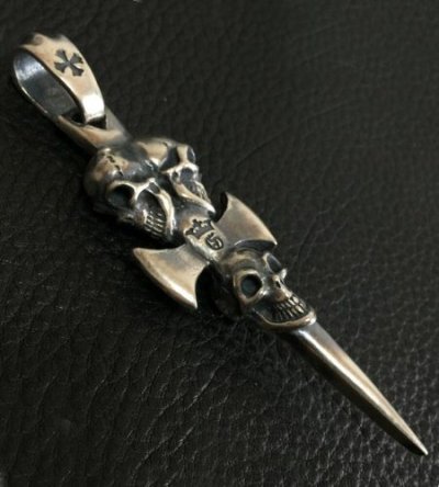 画像3: Triple Skull Dagger Pendant