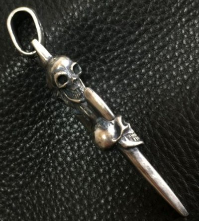 画像6: Triple Skull Dagger Pendant