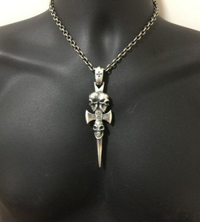 画像12: Triple Skull Dagger Pendant