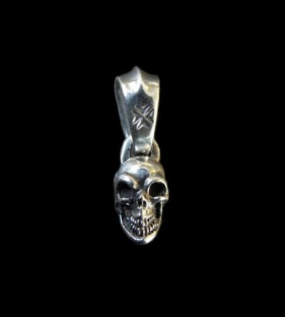 画像1: Quarter Single Skull Pendant