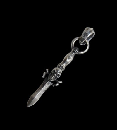 画像1: Quarter Dagger With Skull Pendant With H.W.O