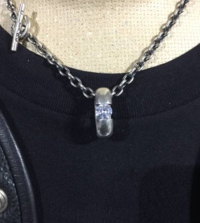 画像10: ZAZA Diamond Line Floating Diamond H.W.O Pendant