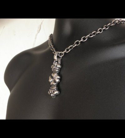 画像11: Half 4 Heart Crown Chiseled Loop With H.W.O Pendant