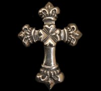 4Heart crown long cross Pins