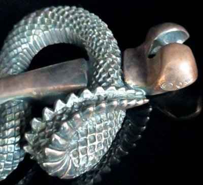 画像5: Large Snake Bone Pins