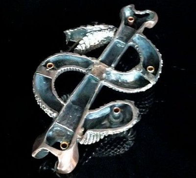 画像2: Large Snake Bone Pins