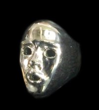 Platinum 2/5 Face Ring