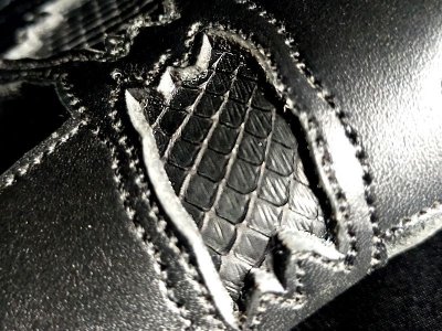 画像9: Snake & Born Overlay Saddle Leather Round Zip Wallet ※新入荷！現品限り即納