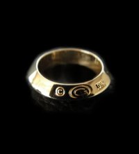 10k Gold Quarter Triangle Wire Bangle Ring