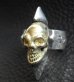 画像3: 18k Gold Skull with Spike Ring