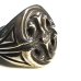 画像2: Sculpted Oval Signet Ring With CZ Diamond (2)