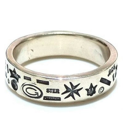 画像10: Multi Stamp Flat Bar Ring