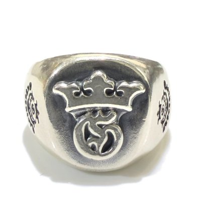 画像9: Raised G & Crown Signet Ring（Slim)