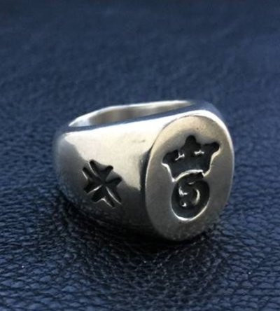画像3: G & Crown Signet Pinky Ring