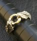 画像6: 10K Gold O-ring With Snake Triangle Wire Bangle Ring