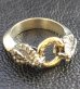 画像4: 10K Gold O-ring With Snake Triangle Wire Bangle Ring