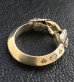 画像3: 10K Gold O-ring With Snake Triangle Wire Bangle Ring