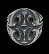 Sculpted Oval Signet Ring