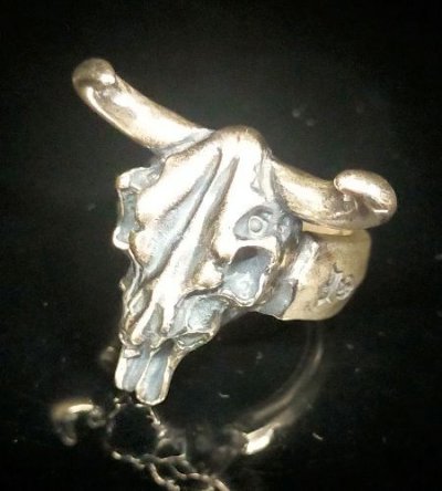 画像1: Buffalo Skull Ring
