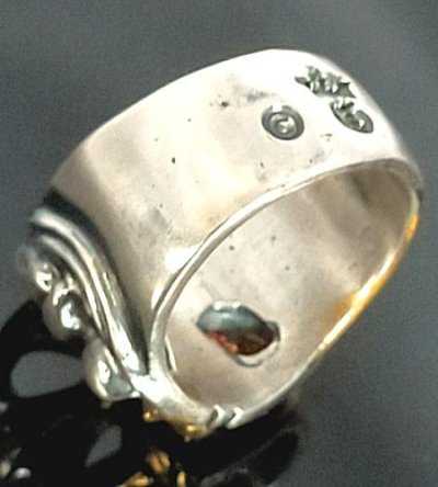 画像7: Pure Gold Wrap Ｍedium Cross Oval Roll Ring