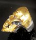 画像3: Pure Gold Wrap Large Skull Ring with Jaw 2nd generation