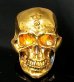 画像4: Pure Gold Wrap Large Skull Ring with Jaw 2nd generation