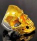 画像6: Pure Gold Wrap Large Skull Ring with Jaw 2nd generation