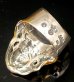画像9: Pure Gold Wrap Large Skull Ring with Jaw 2nd generation