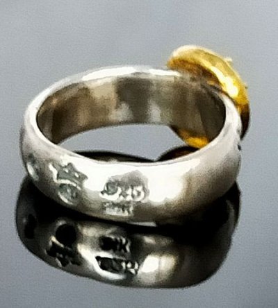 画像7: Pure Gold Wrap Raised Maltese Cross H.W.O Ring