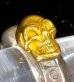 画像12: Pure Gold Wrap Quarter Skull With Half Triangle Wire Ring