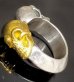 画像5: Pure Gold Wrap Quarter Skull With Half Triangle Wire Ring