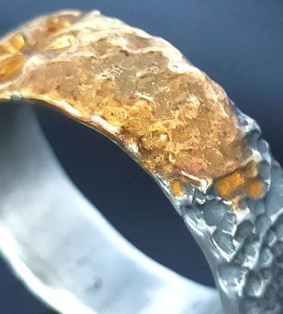 画像10: Pure Gold Wrap Chiseled H.W.O Ring