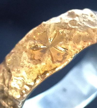 画像2: Pure Gold Wrap Chiseled H.W.O Ring