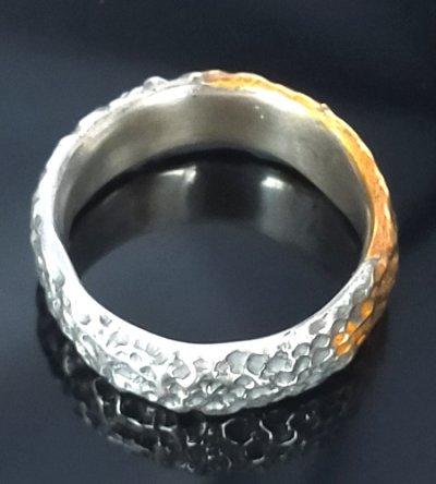 画像6: Pure Gold Wrap Chiseled H.W.O Ring