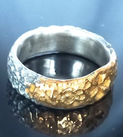 画像4: Pure Gold Wrap Chiseled H.W.O Ring